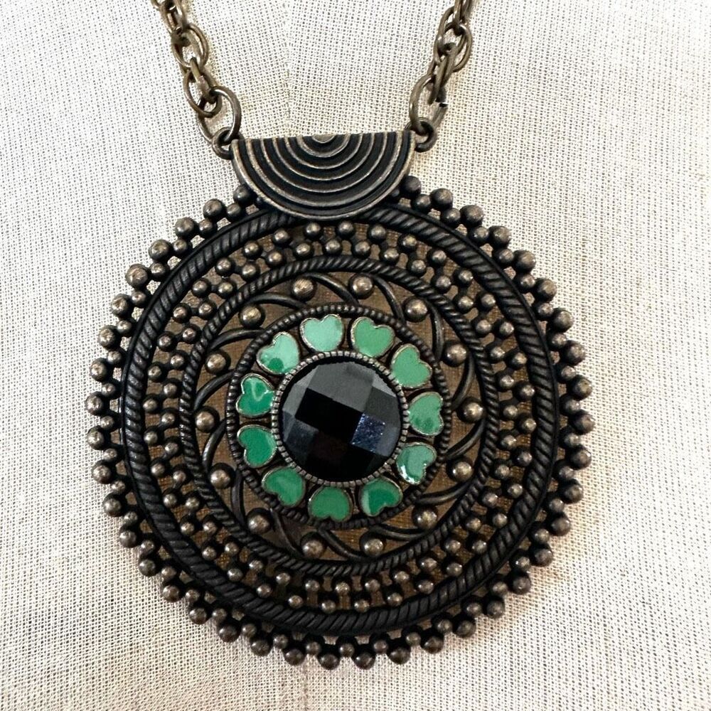 Large Tribal Medallion Necklace